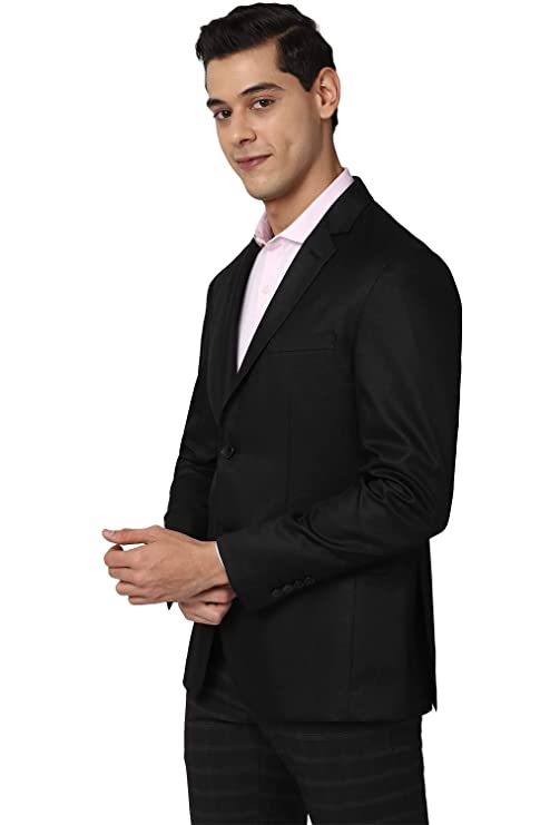 Peter England Men's Black Blazer Regular (PIBZSNSPB91337 40) - Image 2