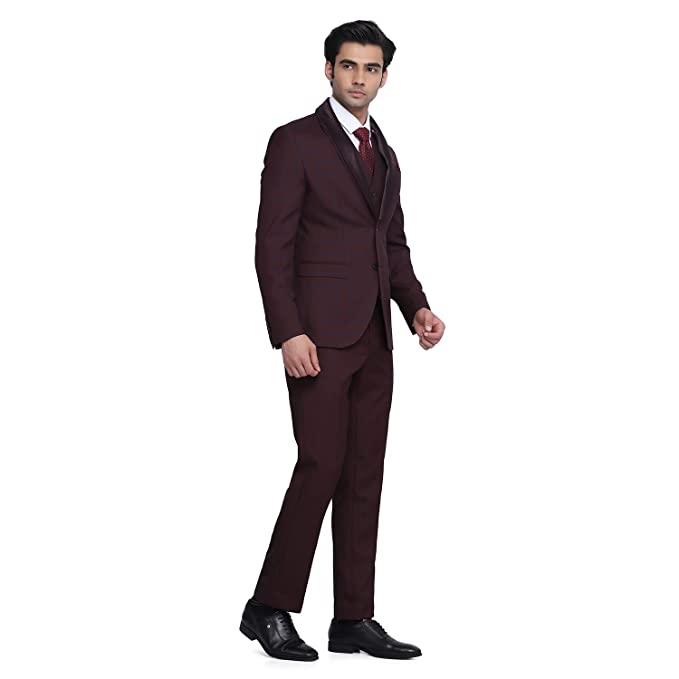 blackberrys Hildo 6X Check Suits in Wine - Image 2