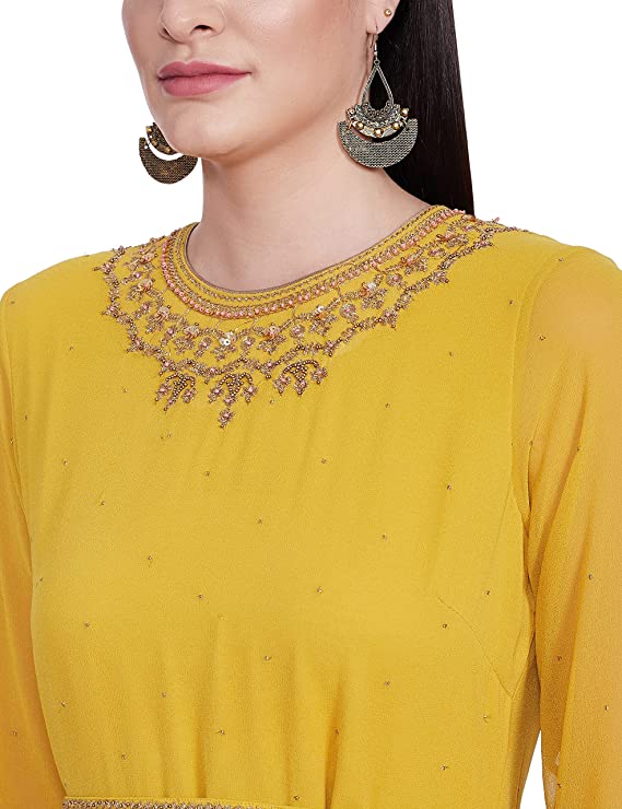 W for Woman Women's Chiffon A-Line Maxi Dress - Image 3