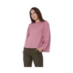 VERO MODA Womens Round Neck Slub Top