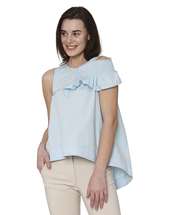 VERO MODA Women's Plain Regular fit Top