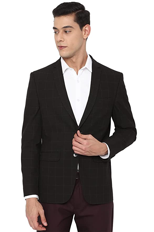 Allen Solly Men's Black Blazer Slim