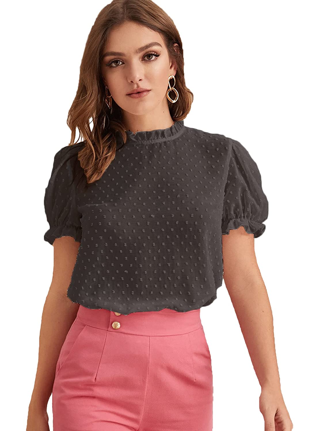 itshe Tissue Fabric Premium Casual Top for Women's