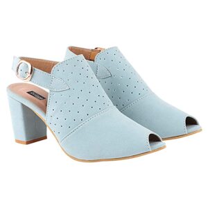 Do Bhai Women Block Heel Pep Toe Ankle Strep Fashion Sandal