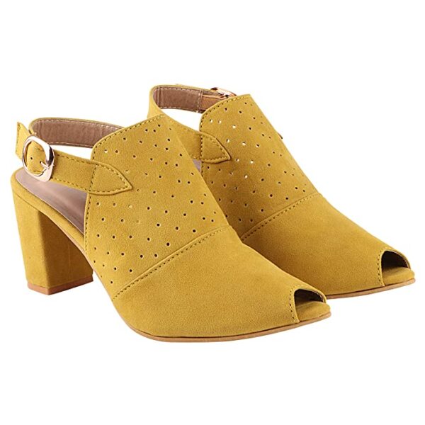 Do Bhai Women Block Heel Pep Toe Ankle Strep Fashion Sandal - Image 2