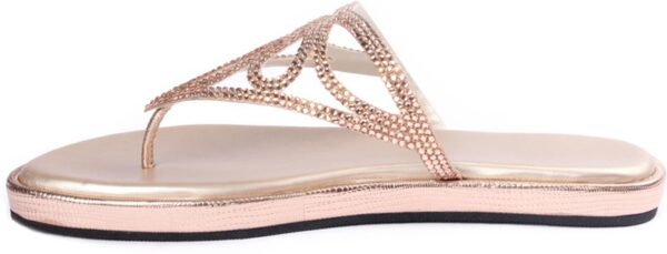 Lumiere Swarovski Studded Chappals Women Flats - Image 3